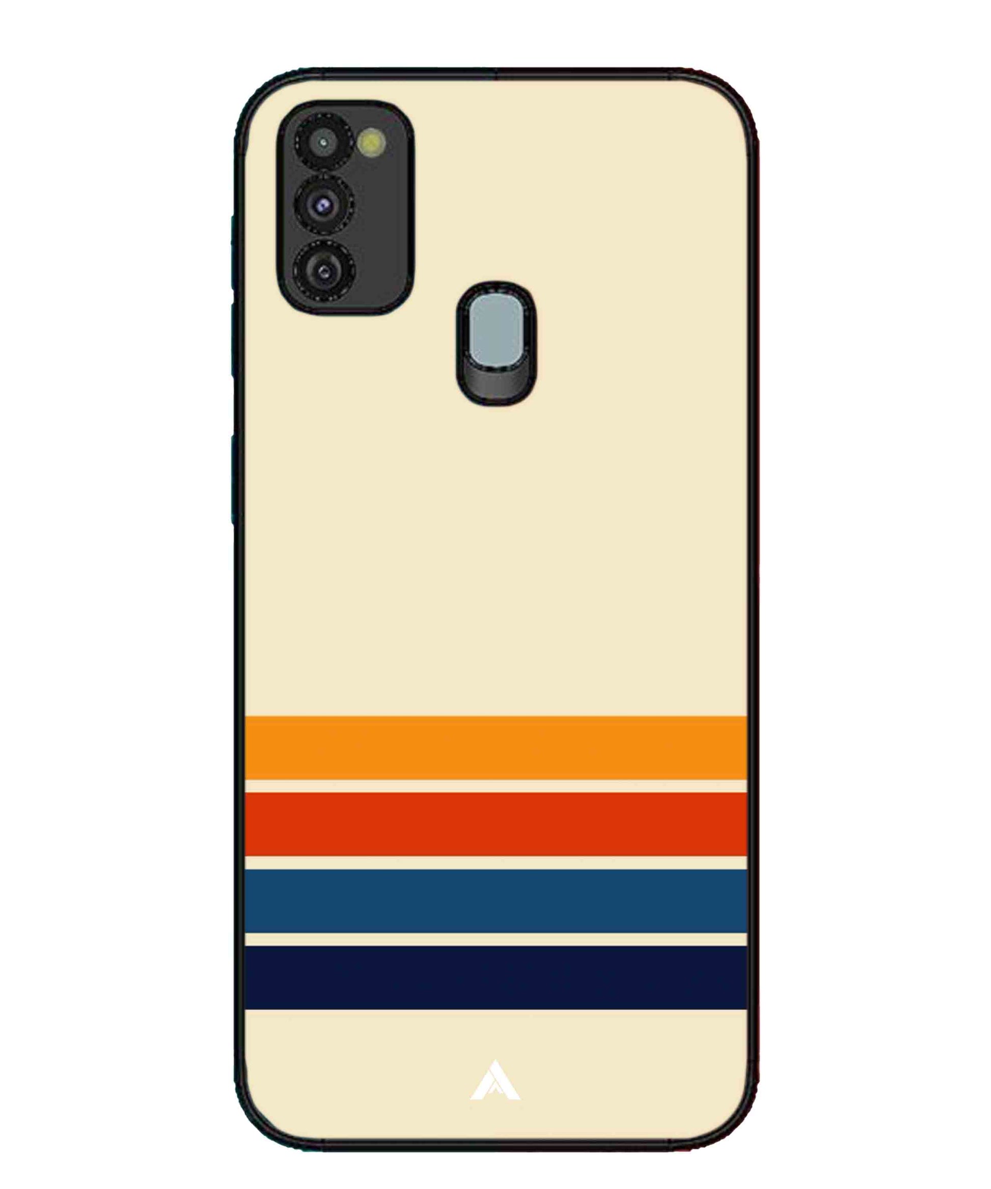 Stripe Pattern 12 Metal Back Cover Phone Case for Samsung Galaxy M30s
