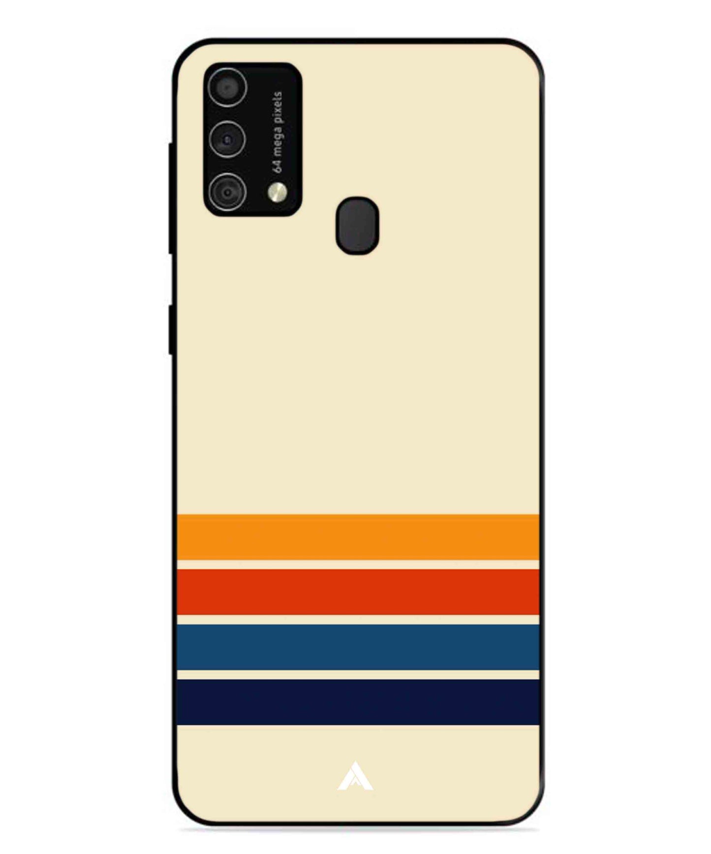 Stripe Pattern 12 Metal Back Cover Phone Case for Samsung Galaxy M31