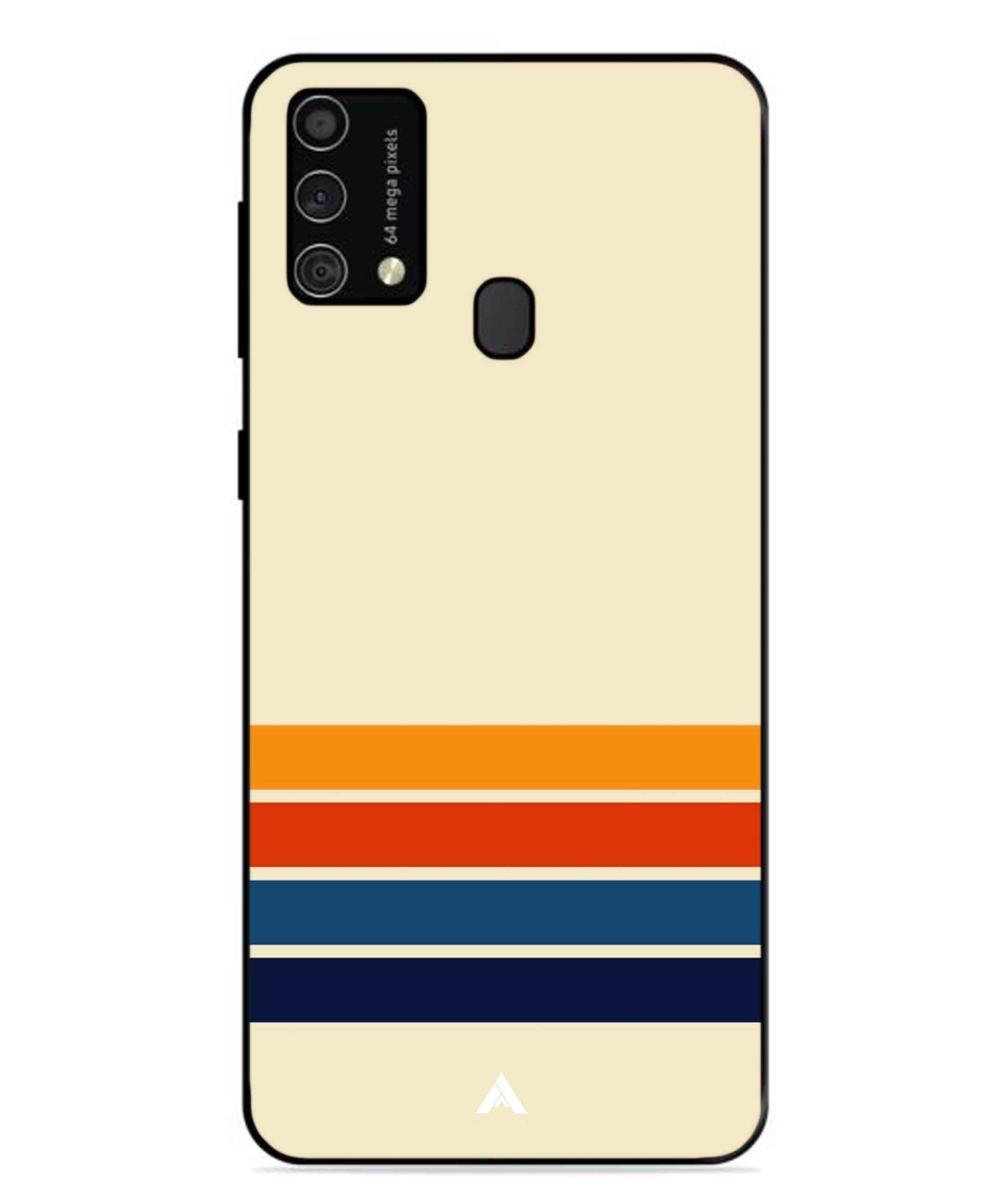 Stripe Pattern 12 Metal Back Cover Phone Case for Samsung Galaxy M31
