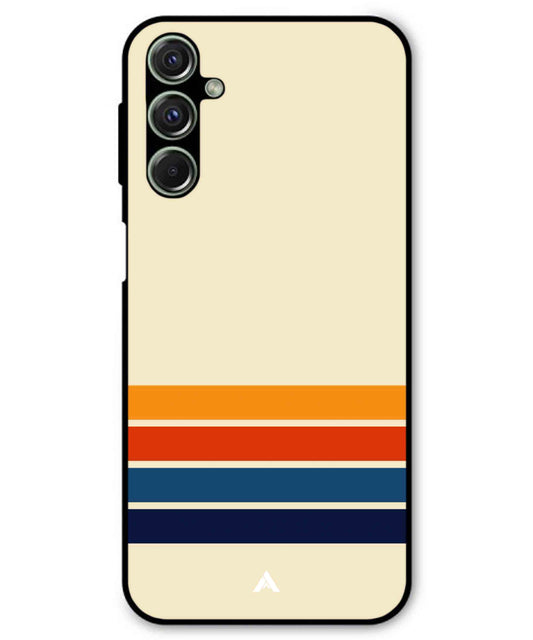 Stripe Pattern 12 Metal Back Cover Phone Case for Samsung Galaxy M34