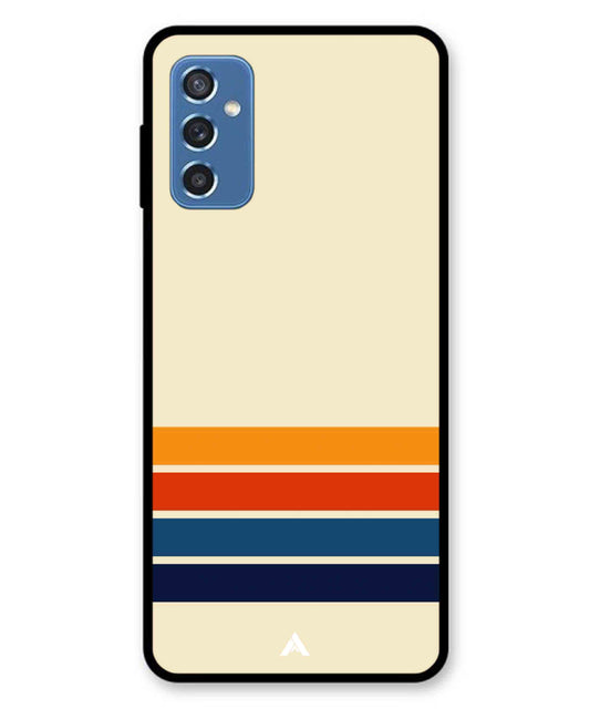 Stripe Pattern 12 Metal Back Cover Phone Case for Samsung Galaxy M52