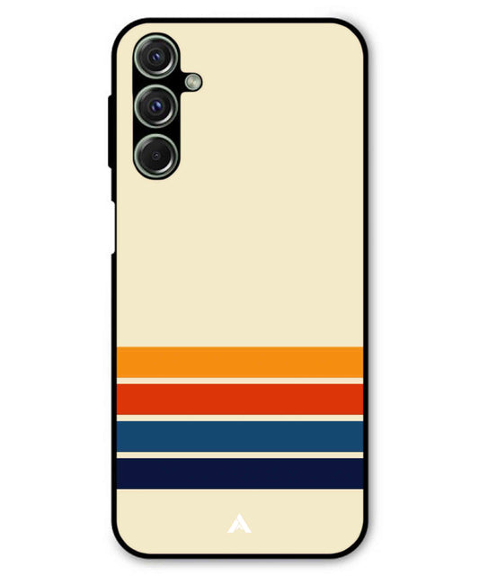 Stripe Pattern 12 Metal Back Cover Phone Case for Samsung Galaxy M54
