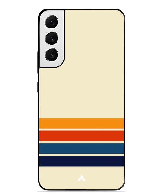 Stripe Pattern 12 Metal Back Cover Phone Case for Samsung Galaxy S22