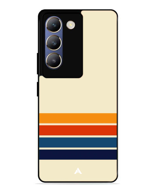 Stripe Pattern 12 Metal Back Cover Phone Case for Vivo Y200e