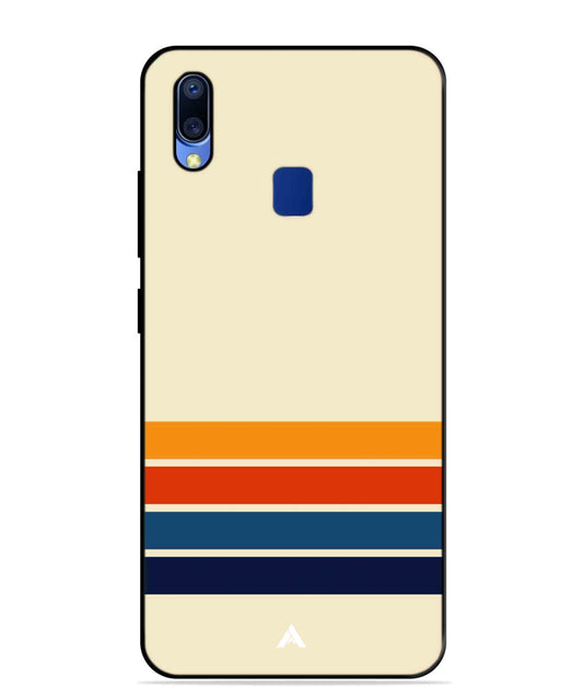 Stripe Pattern 12 Metal Back Cover Phone Case for Vivo Y95