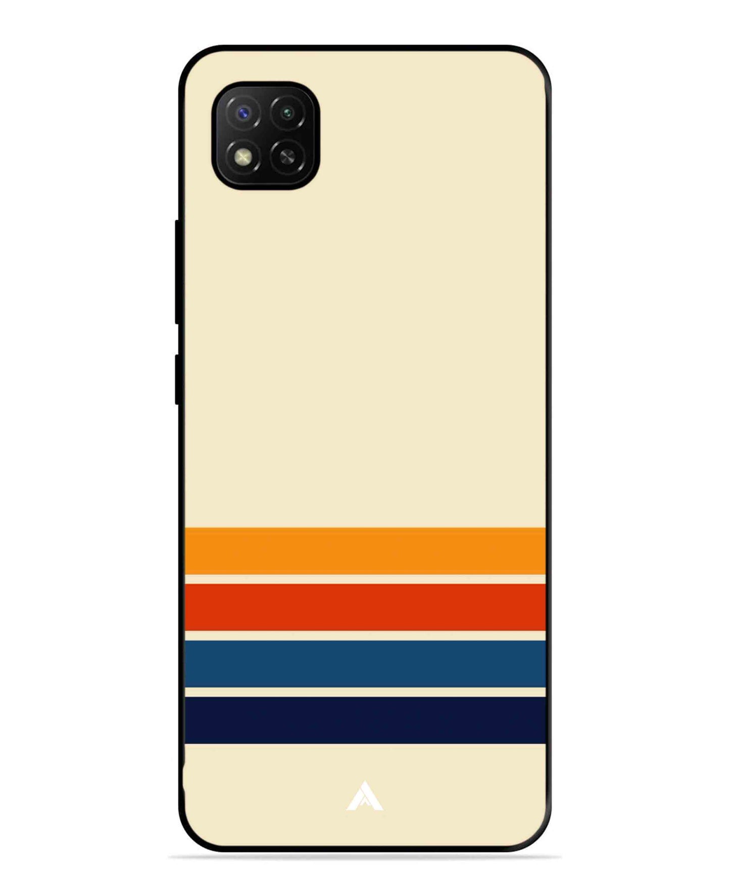 Stripe Pattern 12 Metal Back Cover Phone Case for Xiaomi Redmi Activ 9