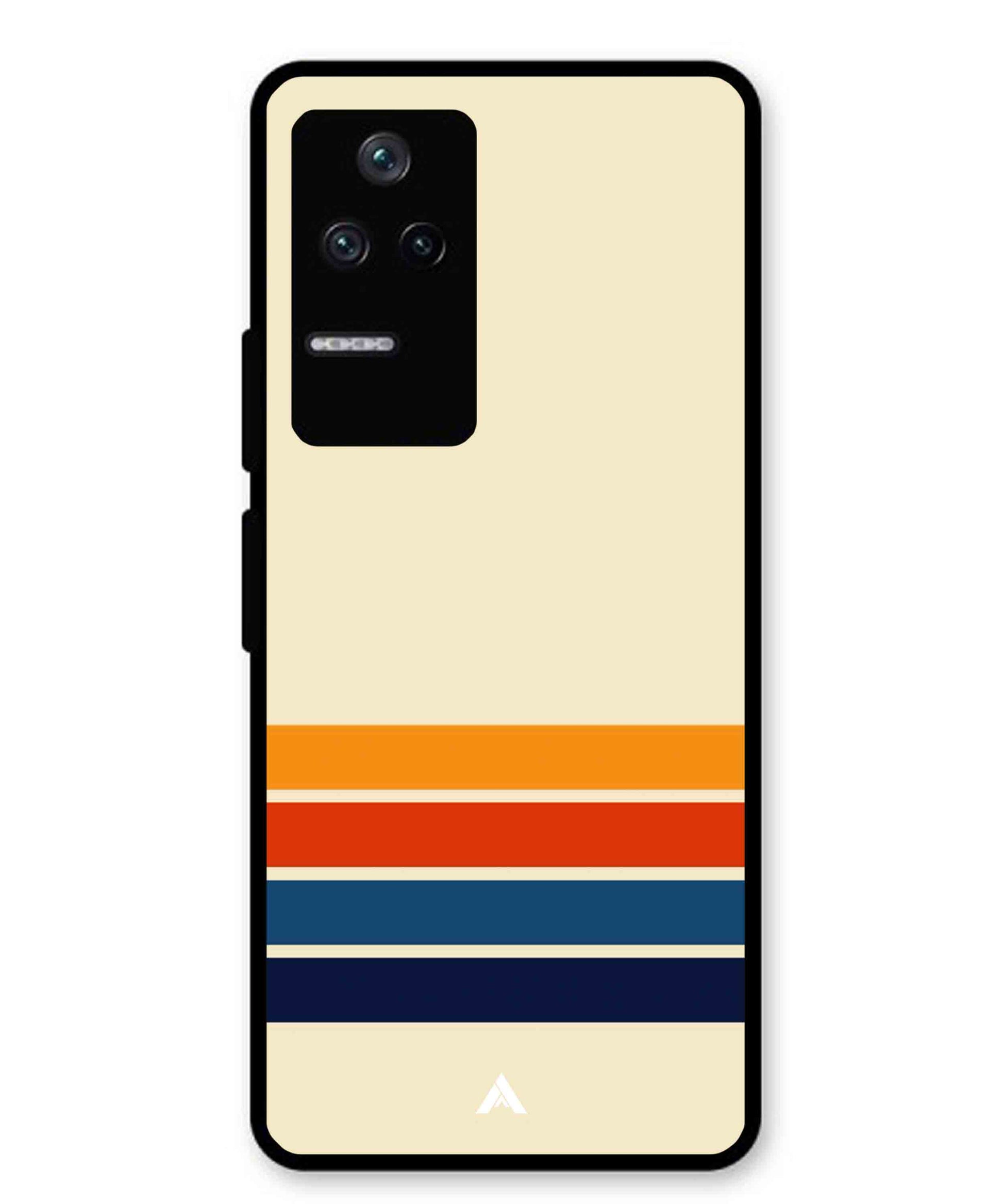 Stripe Pattern 12 Metal Back Cover Phone Case for Xiaomi Redmi K40s