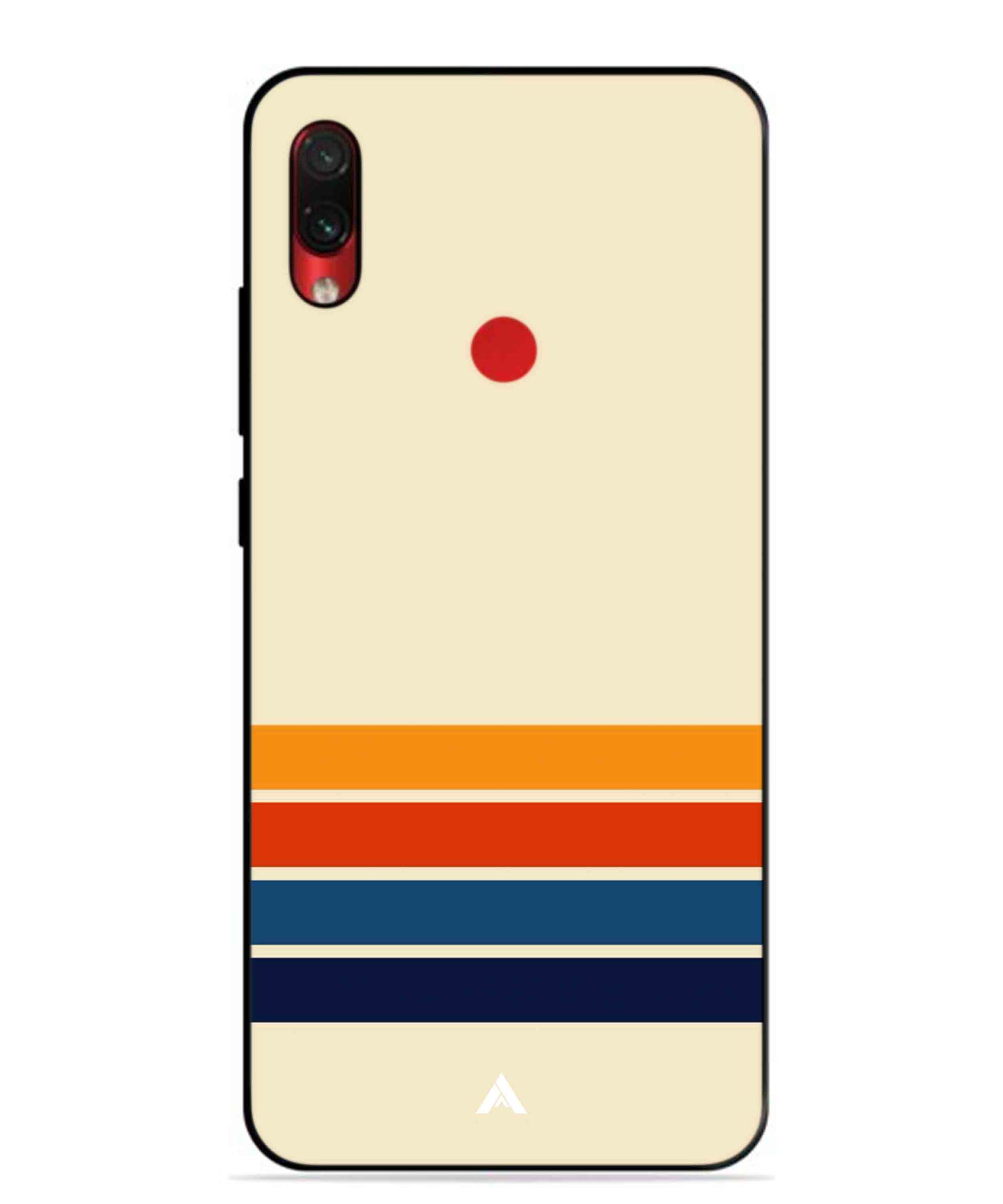 Stripe Pattern 12 Metal Back Cover Phone Case for Xiaomi Redmi Note 7 Pro