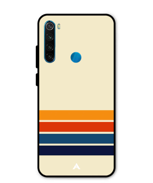 Stripe Pattern 12 Metal Back Cover Phone Case for Xiaomi Redmi Note 8