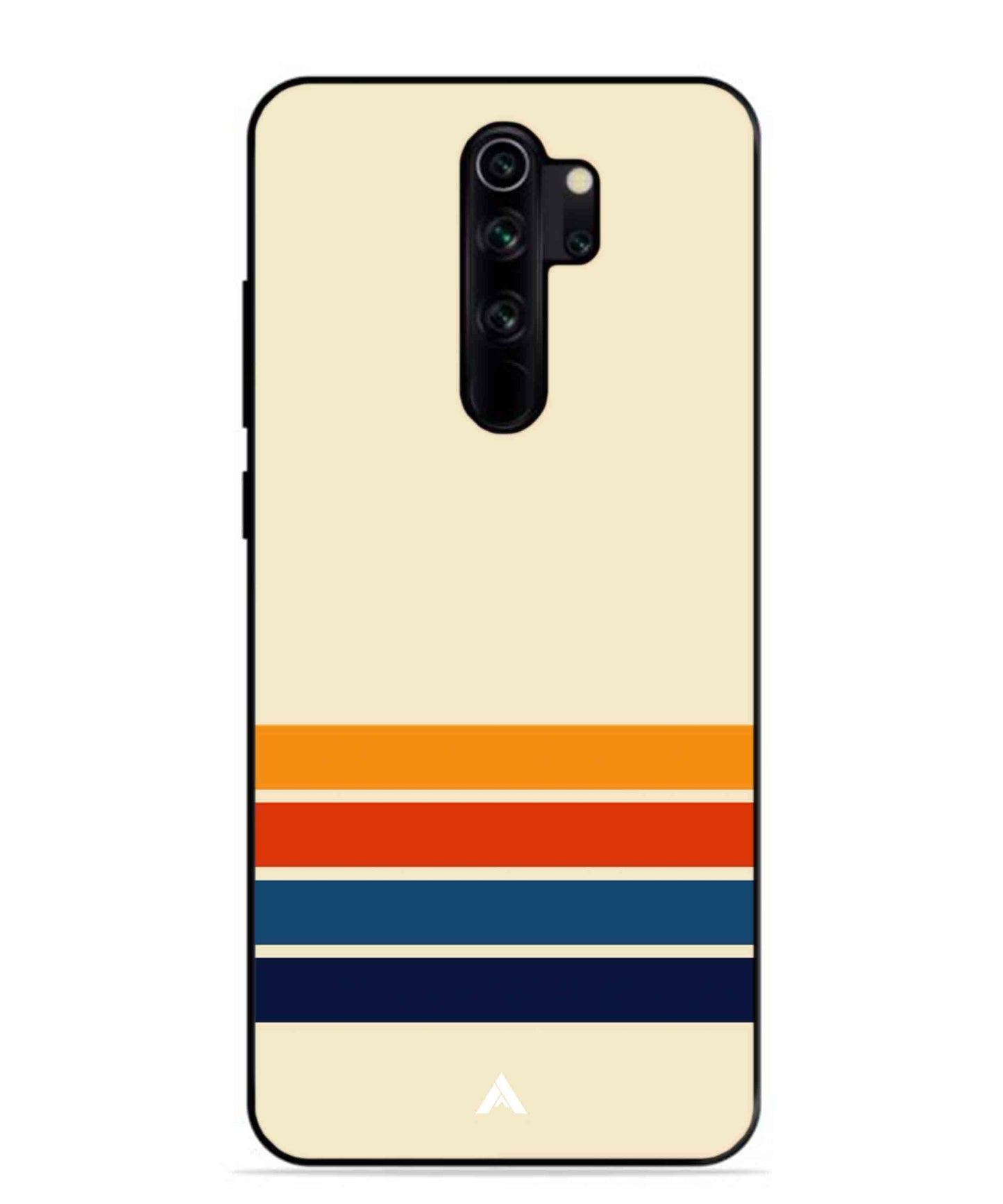 Stripe Pattern 12 Metal Back Cover Phone Case for Xiaomi Redmi Note 8 Pro
