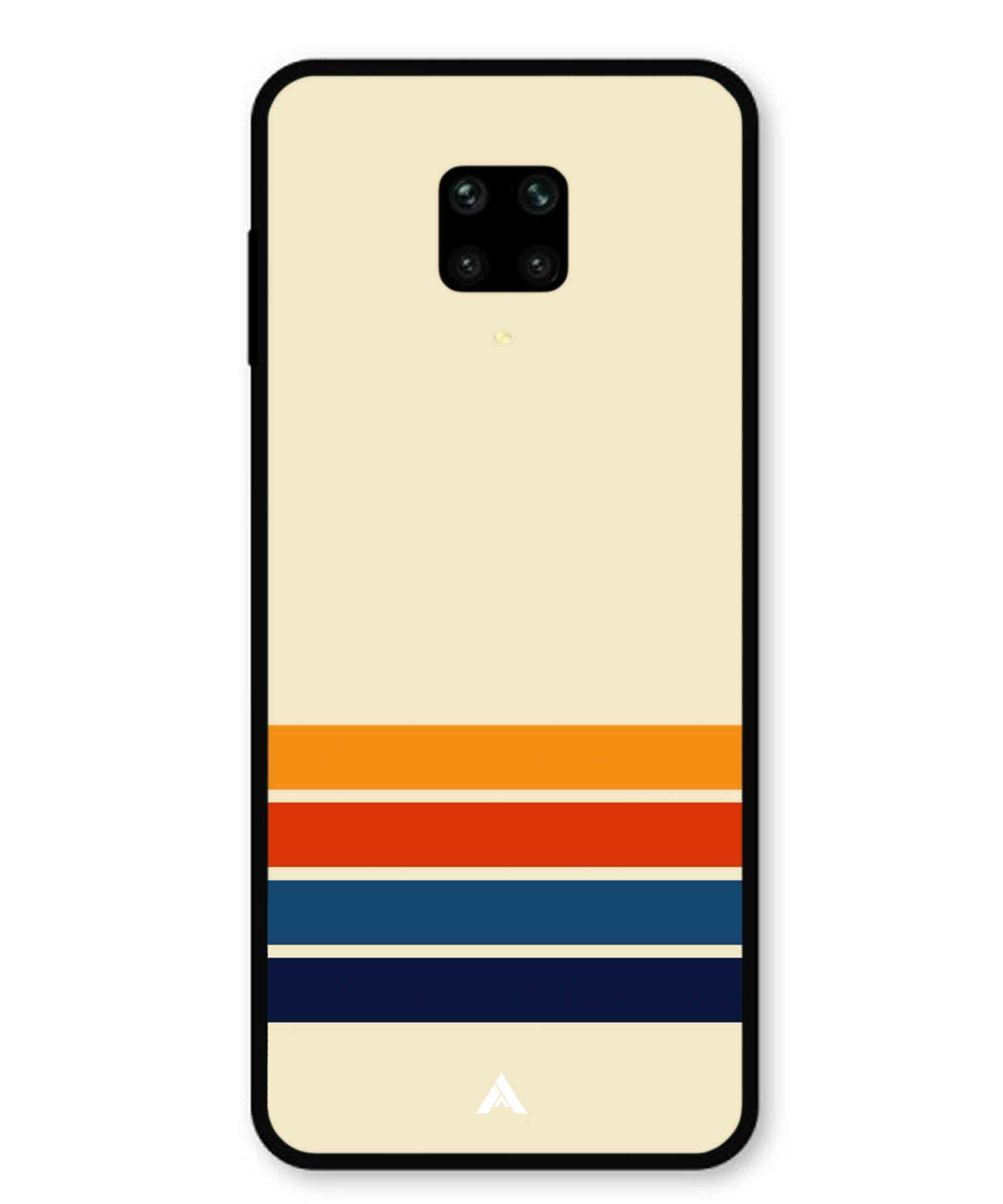 Stripe Pattern 12 Metal Back Cover Phone Case for Xiaomi Redmi Note 9 Pro Max