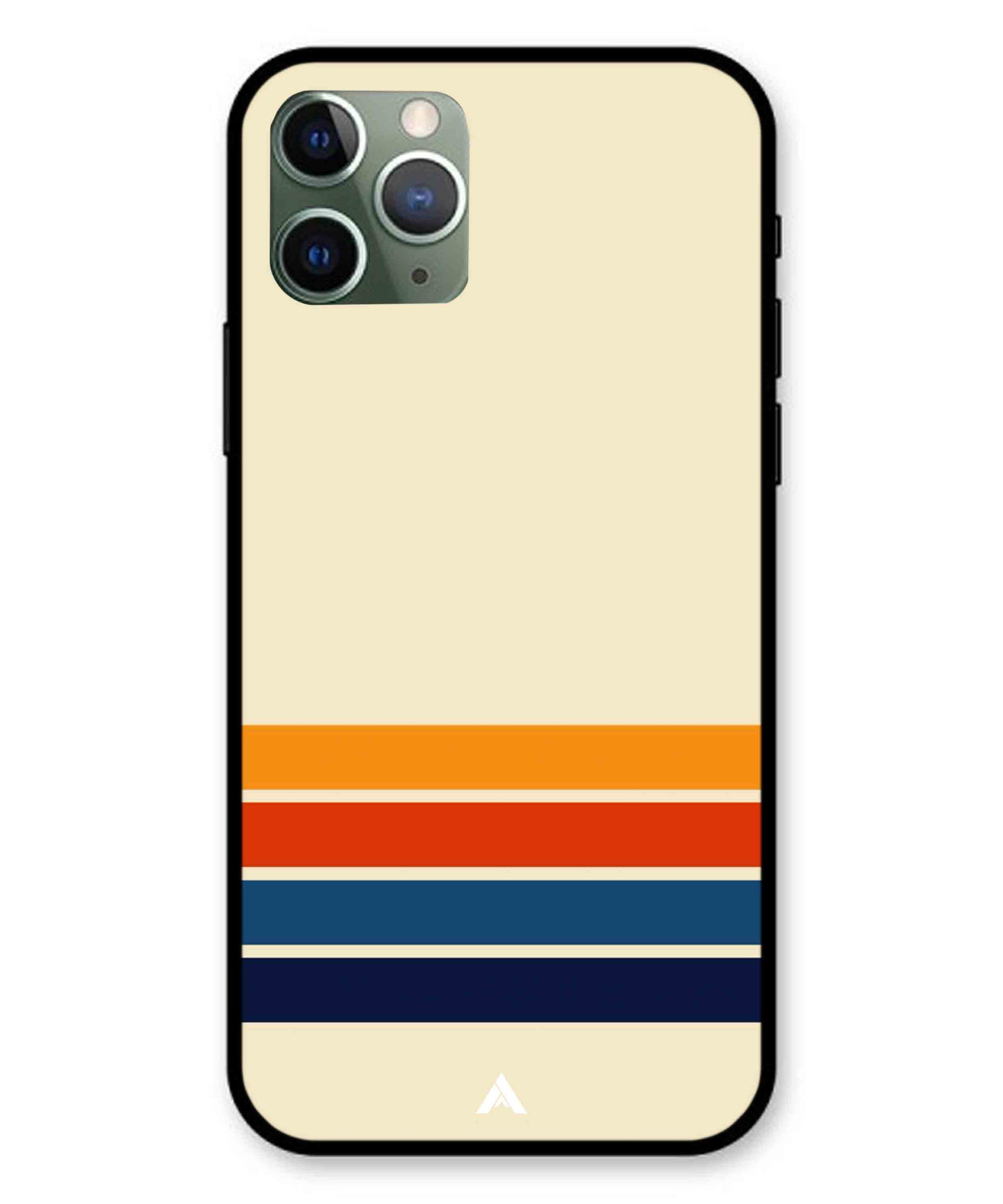 Stripe Pattern 12 Metal Back Cover Phone Case for iPhone 11 Pro