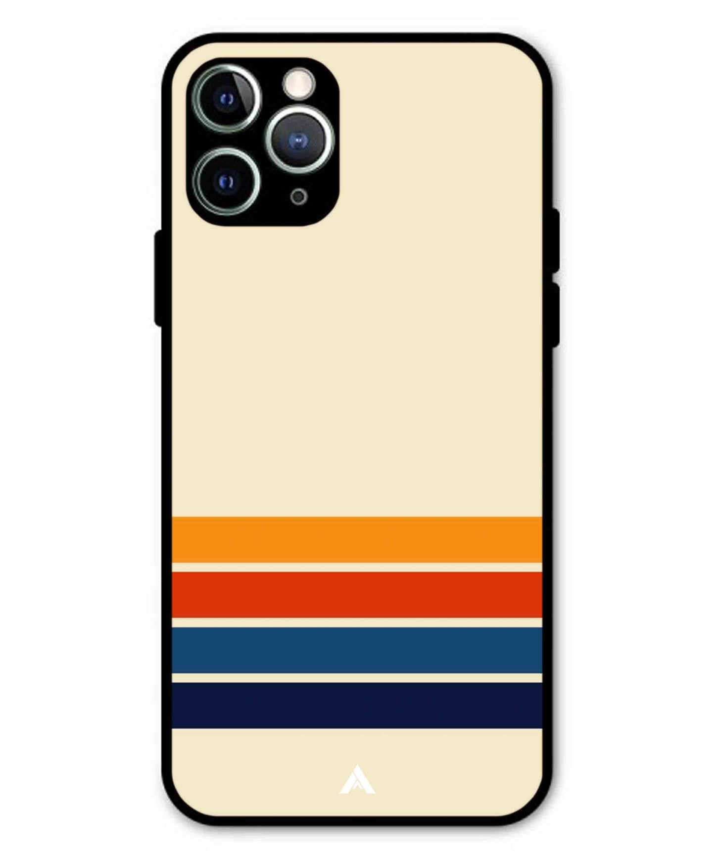 Stripe Pattern 12 Metal Back Cover Phone Case for iPhone 11 Pro Max