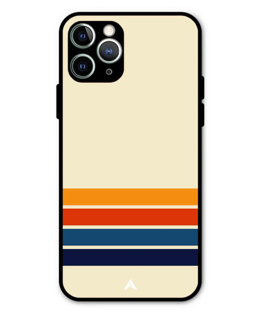 Stripe Pattern 12 Metal Back Cover Phone Case for iPhone 11 Pro Max