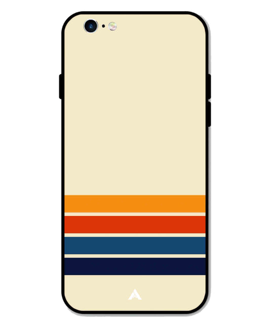 Stripe Pattern 12 Metal Back Cover Phone Case for iPhone 6