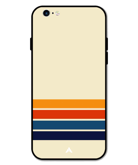 Stripe Pattern 12 Metal Back Cover Phone Case for iPhone 6s