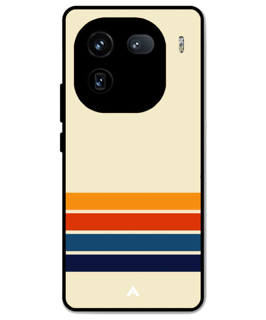 Stripe Pattern 12 Metal Back Cover Phone Case for iQOO 12