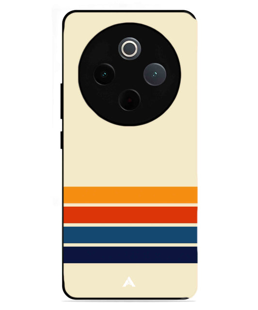 Stripe Pattern 12 Metal Back Cover Phone Case for iQOO Z10