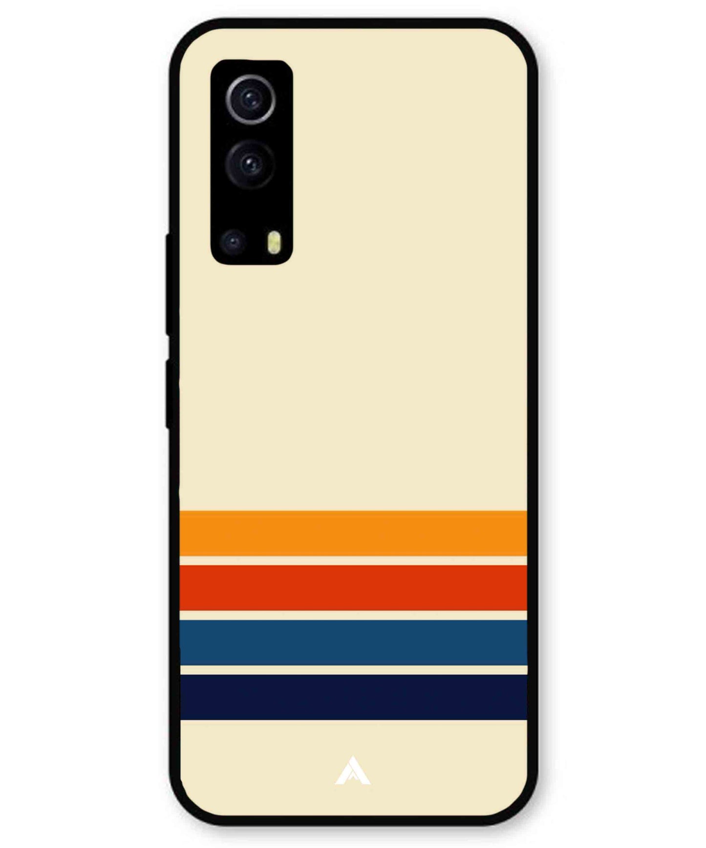 Stripe Pattern 12 Metal Back Cover Phone Case for iQOO Z3