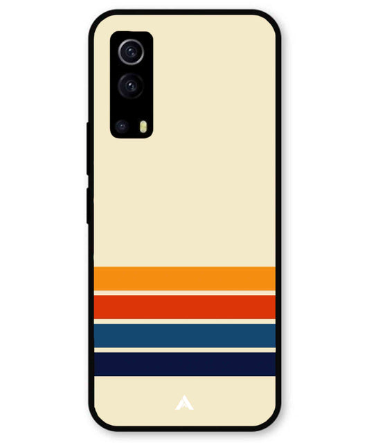 Stripe Pattern 12 Metal Back Cover Phone Case for iQOO Z3