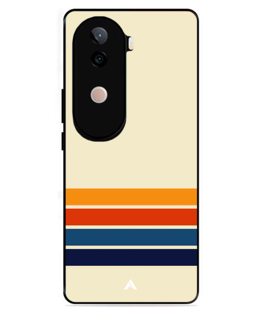 Stripe Pattern 12 Metal Back Cover Phone Case for iQOO Z9s