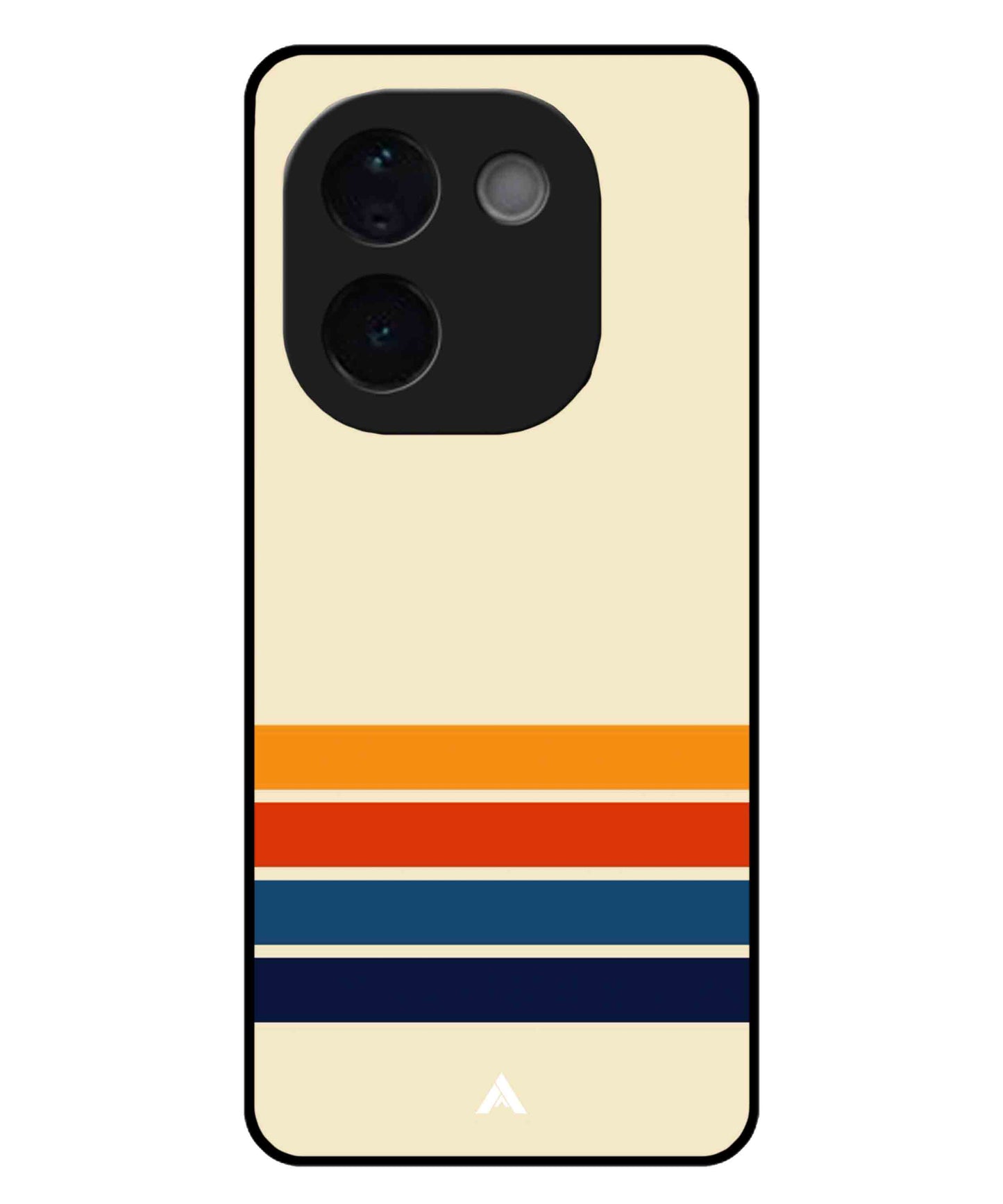 Stripe Pattern 12 Metal Back Cover Phone Case for iQOO Z9s Pro