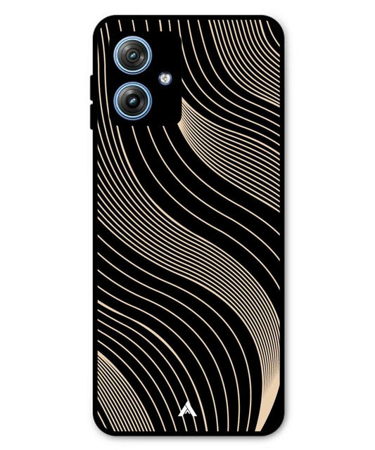 Stripe Pattern 13 Metal Back Cover Phone Case for Moto G64
