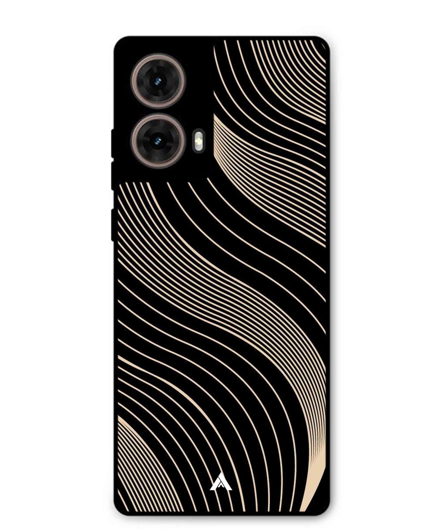 Stripe Pattern 13 Metal Back Cover Phone Case for Moto G85
