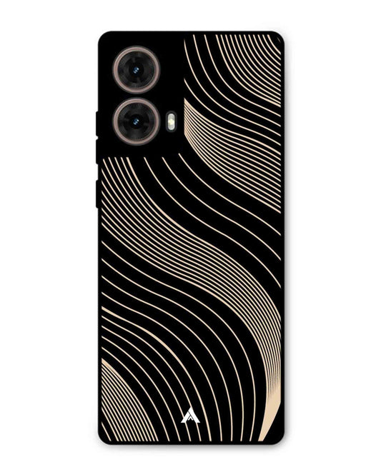 Stripe Pattern 13 Metal Back Cover Phone Case for Moto G85