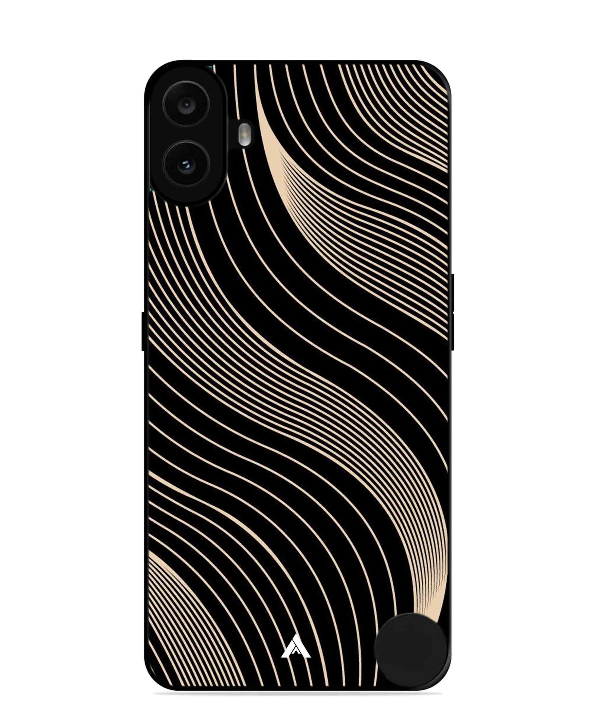 Stripe Pattern 13 Metal Back Cover Phone Case for Nothing CMF Phone 1