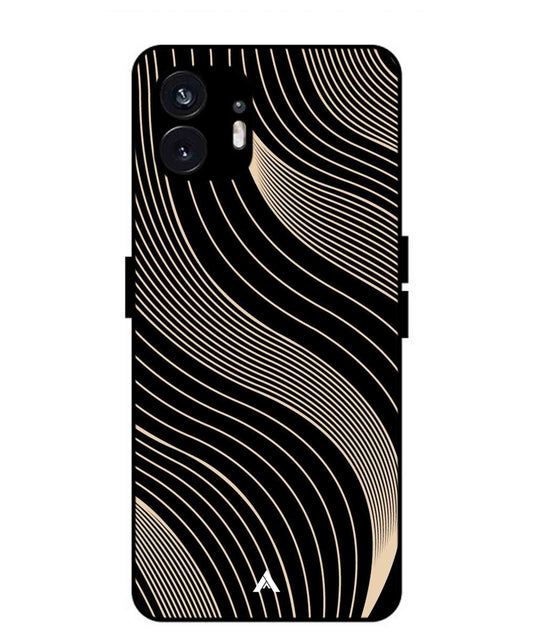 Stripe Pattern 13 Metal Back Cover Phone Case for Nothing Phone 2a Plus