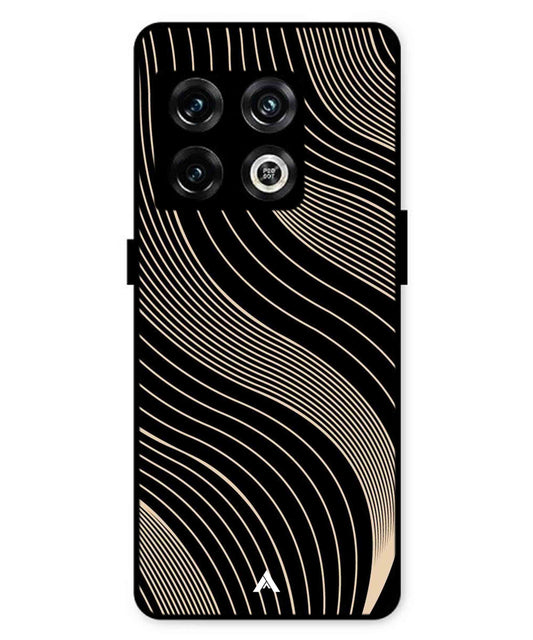 Stripe Pattern 13 Metal Back Cover Phone Case for Oneplus 10 Pro