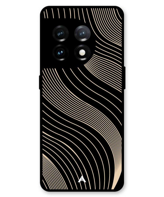 Stripe Pattern 13 Metal Back Cover Phone Case for Oneplus 11