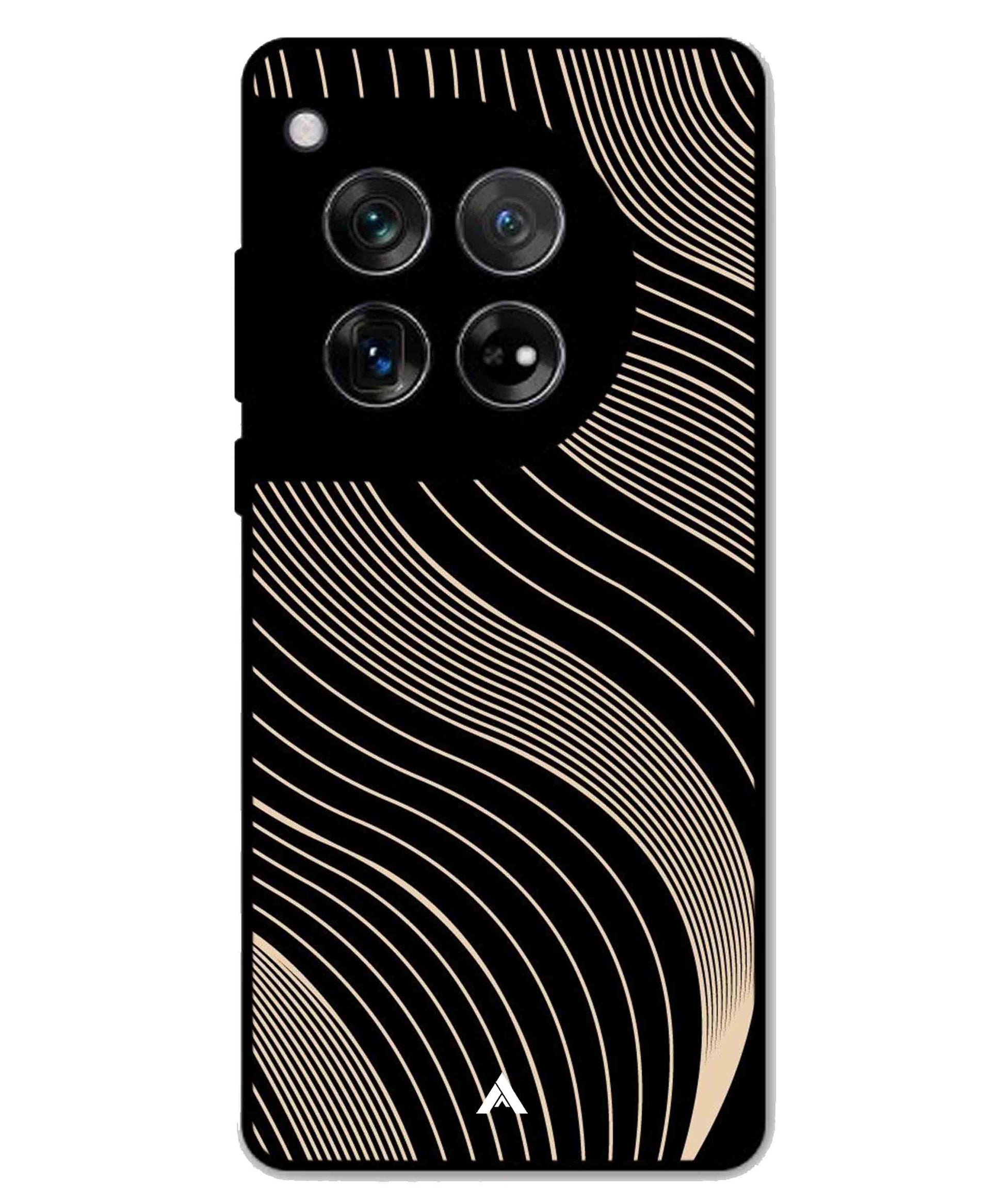 Stripe Pattern 13 Metal Back Cover Phone Case for Oneplus 11R