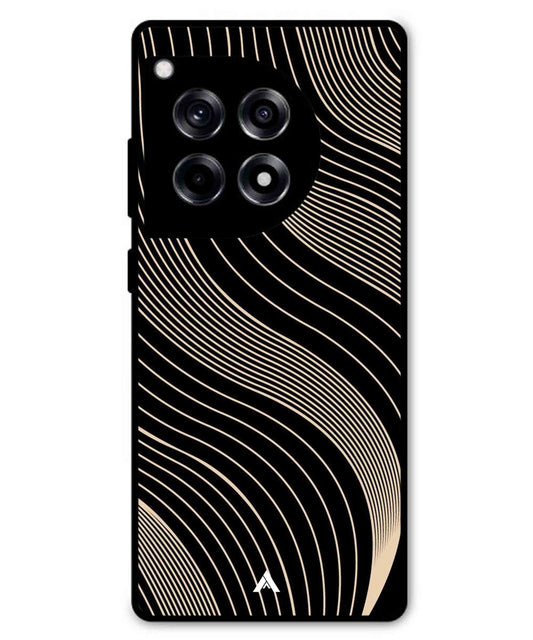 Stripe Pattern 13 Metal Back Cover Phone Case for Oneplus 12R
