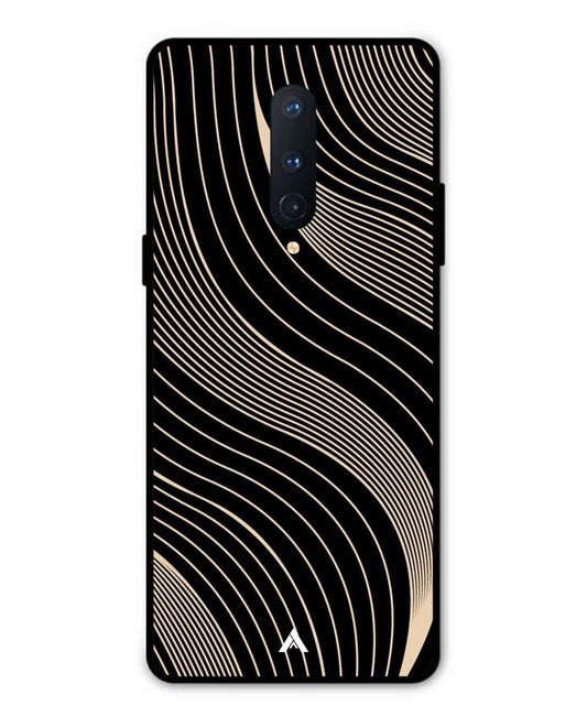 Stripe Pattern 13 Metal Back Cover Phone Case for Oneplus 8