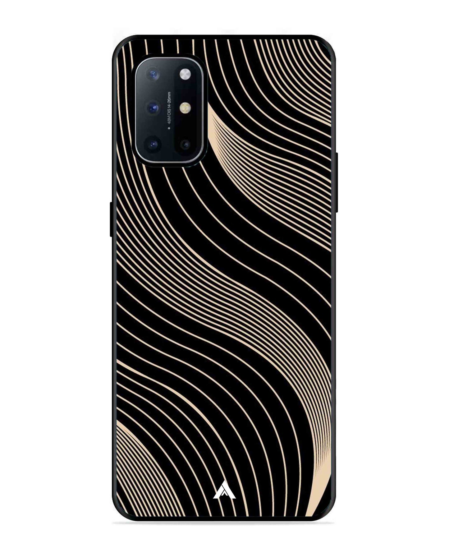 Stripe Pattern 13 Metal Back Cover Phone Case for Oneplus 8T