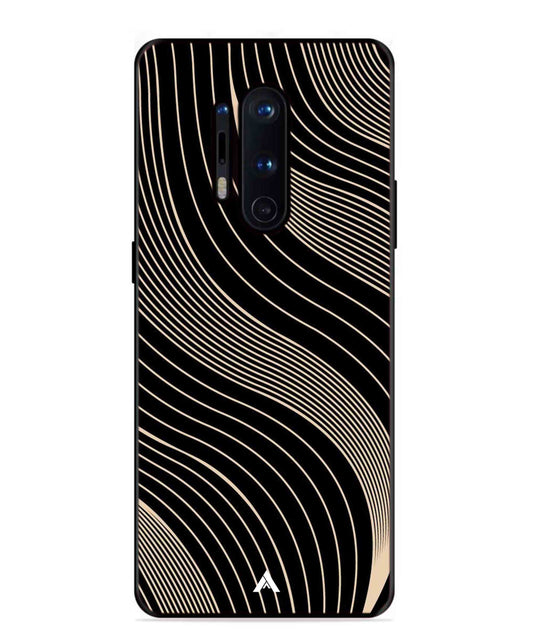 Stripe Pattern 13 Metal Back Cover Phone Case for Oneplus 8 Pro
