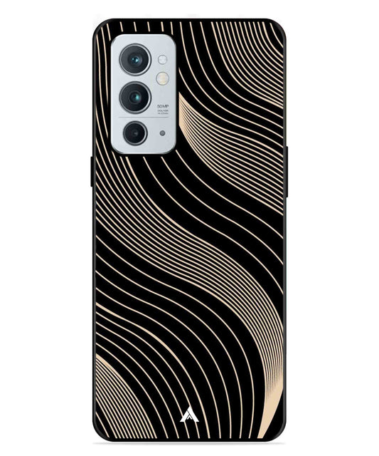 Stripe Pattern 13 Metal Back Cover Phone Case for Oneplus 9RT