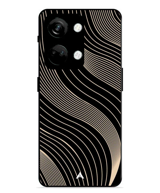 Stripe Pattern 13 Metal Back Cover Phone Case for Oneplus Nord 3