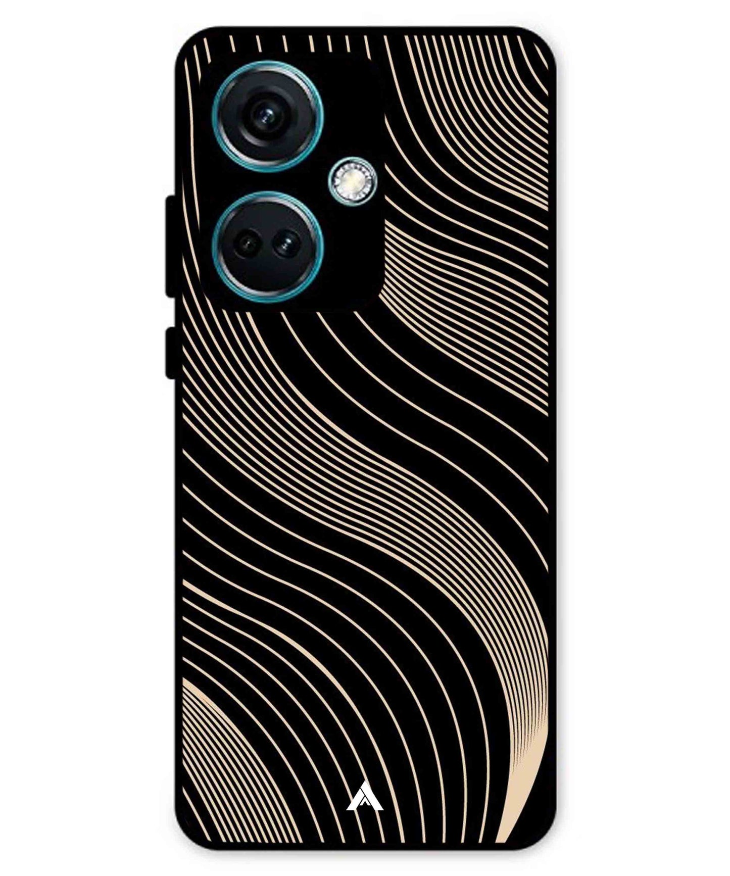 Stripe Pattern 13 Metal Back Cover Phone Case for Oneplus Nord CE 3