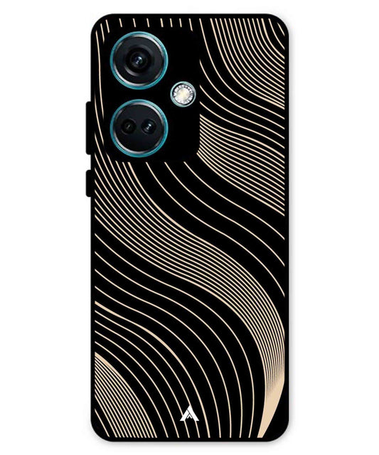 Stripe Pattern 13 Metal Back Cover Phone Case for Oneplus Nord CE 3