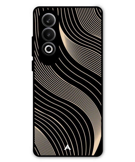 Stripe Pattern 13 Metal Back Cover Phone Case for Oneplus Nord CE 4