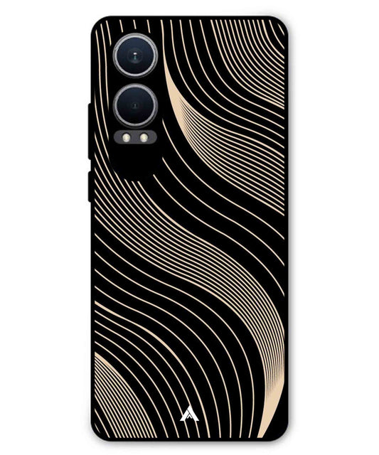 Stripe Pattern 13 Metal Back Cover Phone Case for Oneplus Nord CE 4 Lite