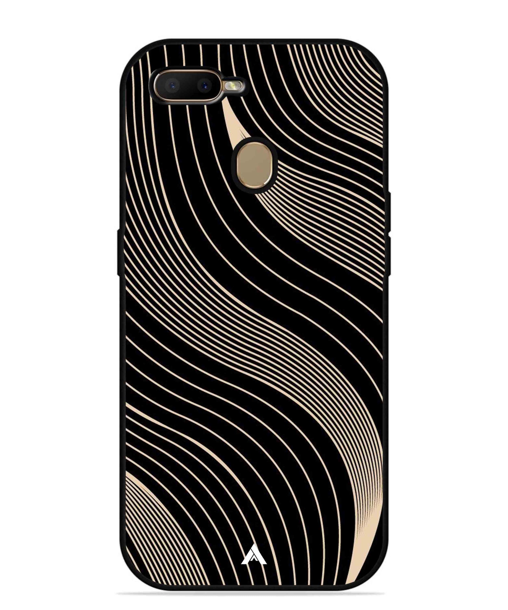 Stripe Pattern 13 Metal Back Cover Phone Case for Oppo A11K