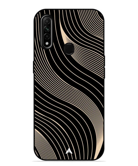 Stripe Pattern 13 Metal Back Cover Phone Case for Oppo A31