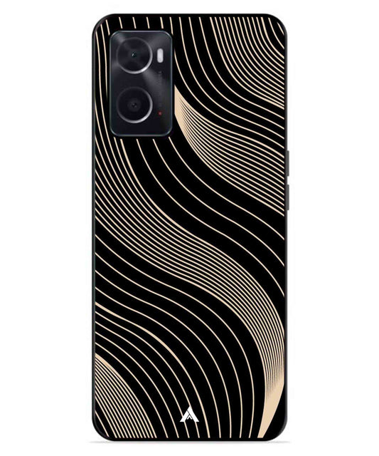 Stripe Pattern 13 Metal Back Cover Phone Case for Oppo A76
