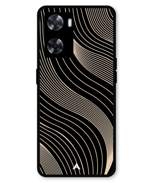 Stripe Pattern 13 Metal Back Cover Phone Case for Oppo A77