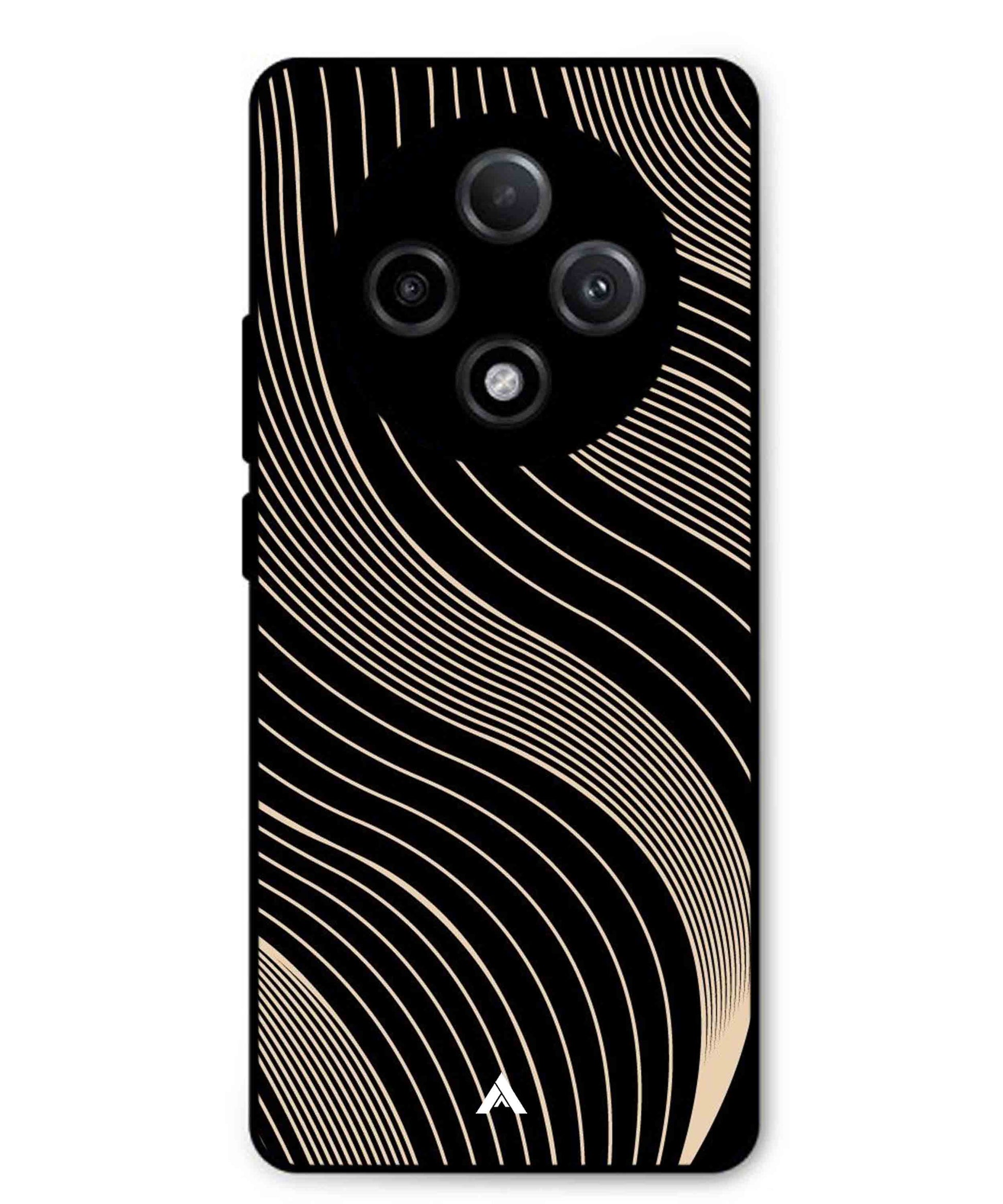 Stripe Pattern 13 Metal Back Cover Phone Case for Oppo F27 Pro Plus