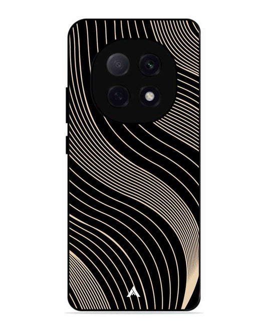 Stripe Pattern 13 Metal Back Cover Phone Case for Oppo F29 Pro